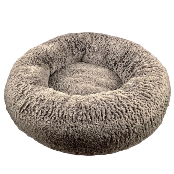 Top Paw Dog Top Paw Small Dogcat Plush Grey Donut Bed Poshmark